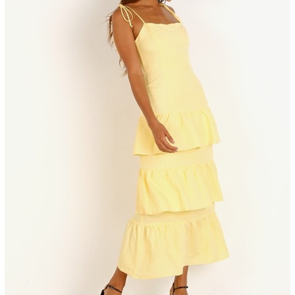 Capulet Dresses & Skirts - NEW CAPULET XS lemon Quinn tiered dress